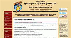 Desktop Screenshot of lonestarcon3.org